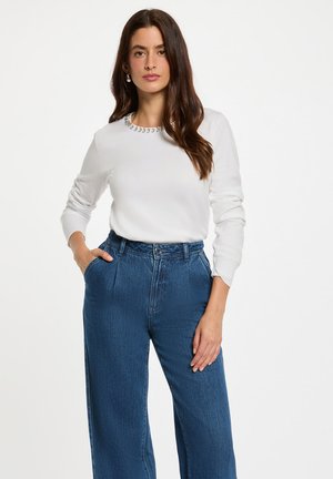 WITH RHINESTONES - Jumper - blanc