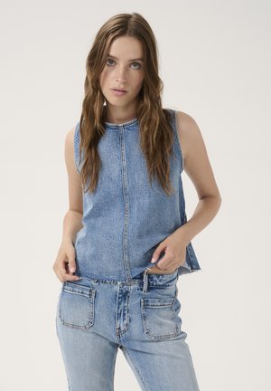 My Essential Wardrobe DANGO - Blouse - light blue retro wash