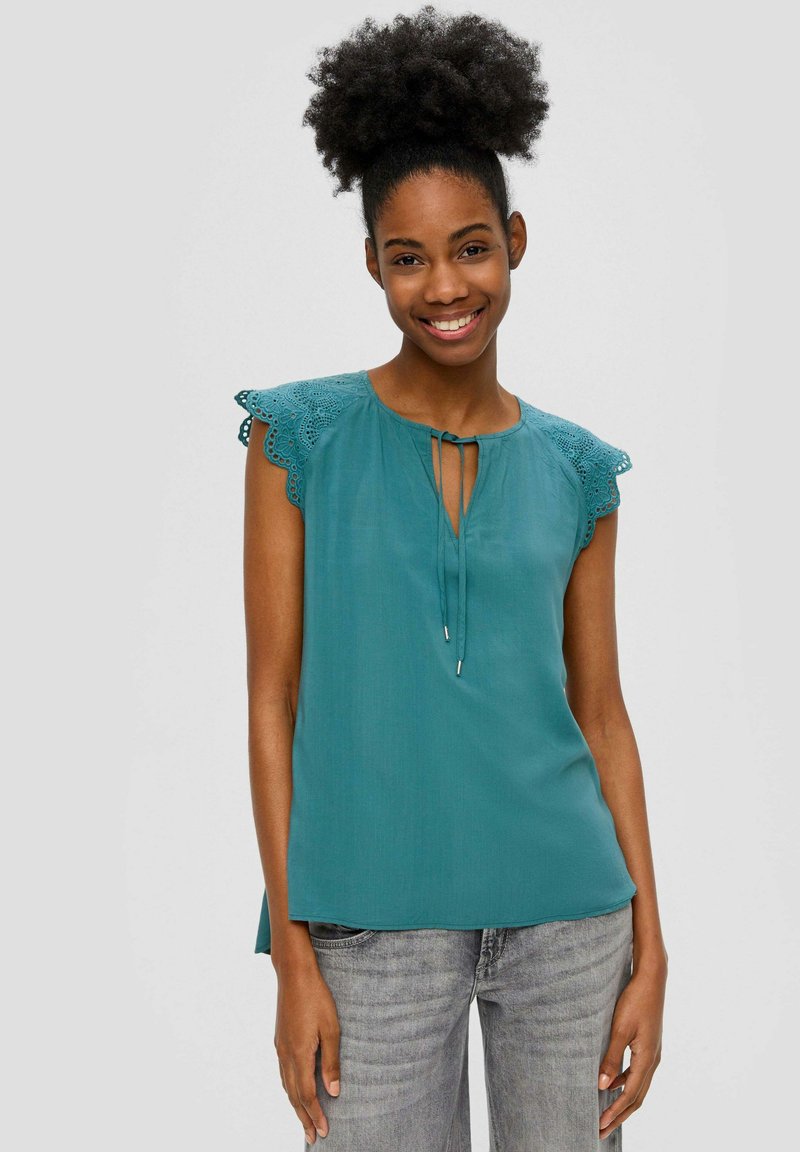 QS Bluse - petrol