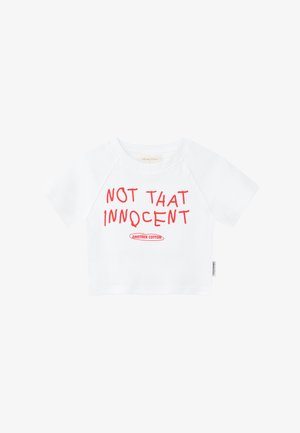 Another Cotton Lab, NOT INNOCENT CROP TOP - Camiseta estampada - white