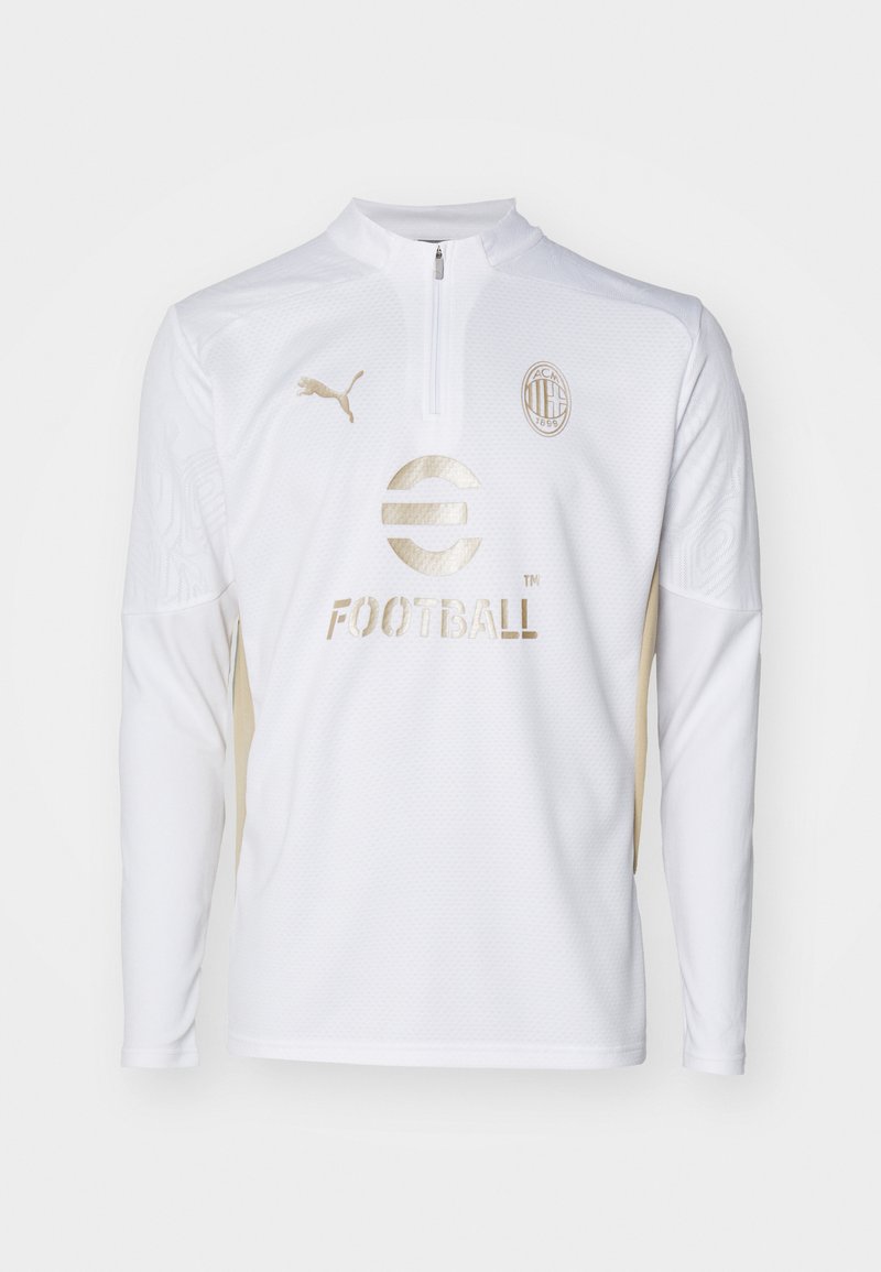 Maglia Training A.C. Milan Con Zip 1/4 – Stagione 2025/2026, Prodotto Ufficiale Puma, Vestibilità Slim, Girocollo, Maniche Lunghe