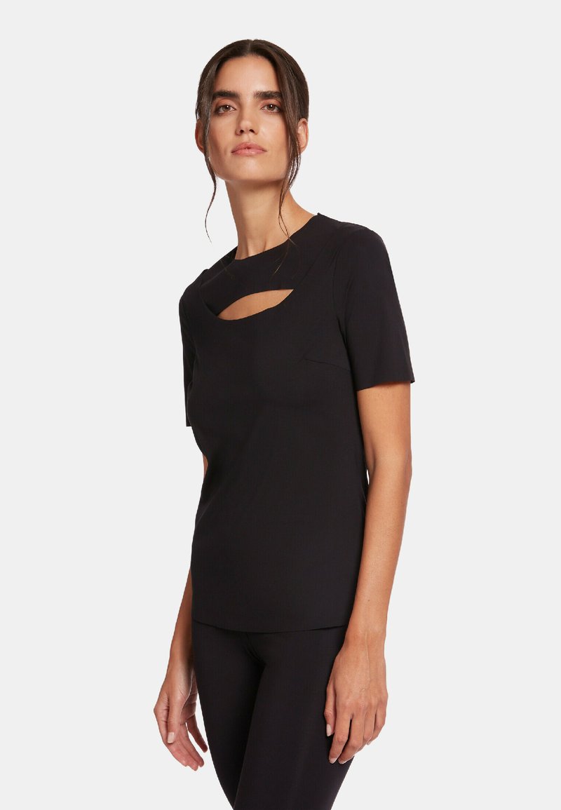 Wolford Black Cotton T-Shirt