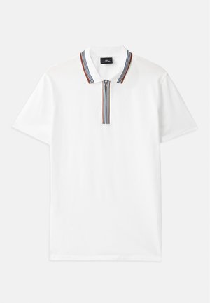 PS Paul Smith HALF ZIP - Polo shirt - white