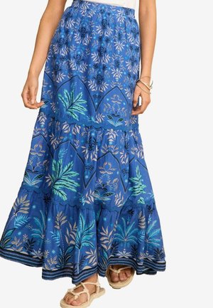 TIERED  DETAIL  - REGULAR FIT - A-lijn rok - blue print