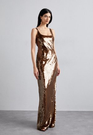 DRESS - Cocktailjurk - brown