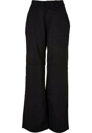 Urban Classics DAMEN STRAIGHT LEG WORKWEAR  - Stoffhose - black