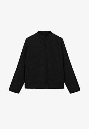 Massimo Dutti OVERSIZE BOMBER - Giubbotto Bomber - black
