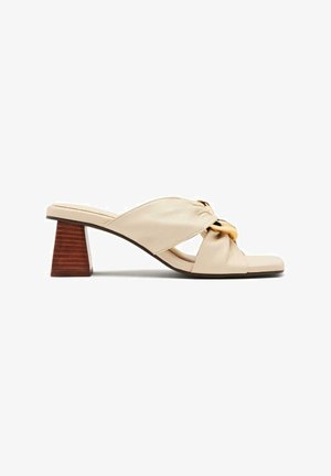 Gioseppo Mules de tacón - off white