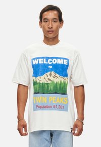 Re:Covered - TWIN PEAKS WELCOME - Printtipaita - ecru Pienoiskuva 1