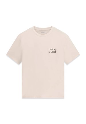 Guess, T-SHIRT MIT GESTICKTEM LOGO - T-shirt basique - weiß