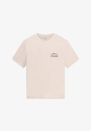 Guess, T-SHIRT MIT GESTICKTEM LOGO - T-Shirt print - weiß