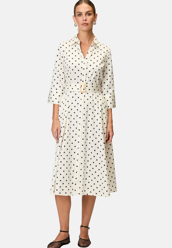 MIDI MIT PÜNKTCHENDRUCK - Blusenkleid