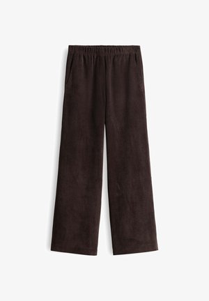 OPUS, HIGH RISE WEITER, GERADER BEINVERLAUF - Trousers - affogato