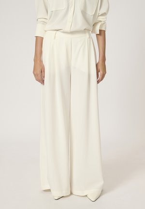 My Essential Wardrobe HACE WIDE - Stoffhose - snow white