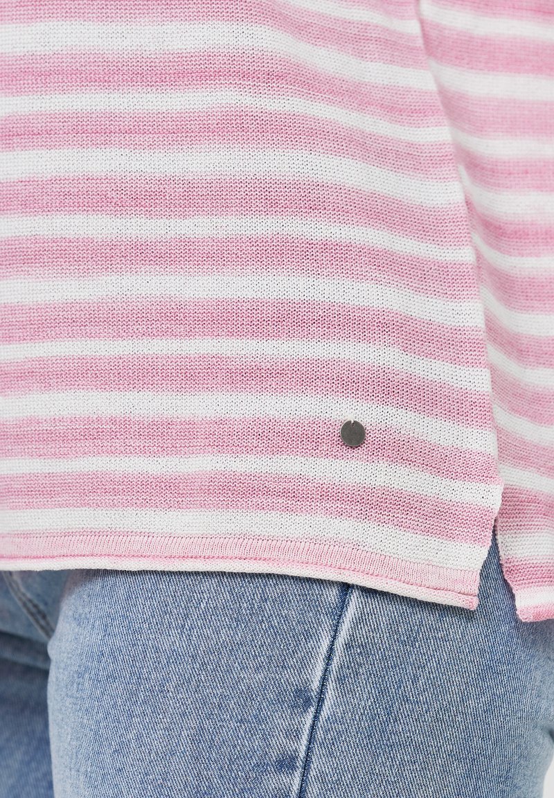Damen Strickjacken | Broadway NYC Fashion BELLINA Strickpullover pink light snow striped/pink - QK77256 Damen Strickjacken | Broadway NYC Fashion BELLINA Strickpullover pink light snow striped/pink - QK77256