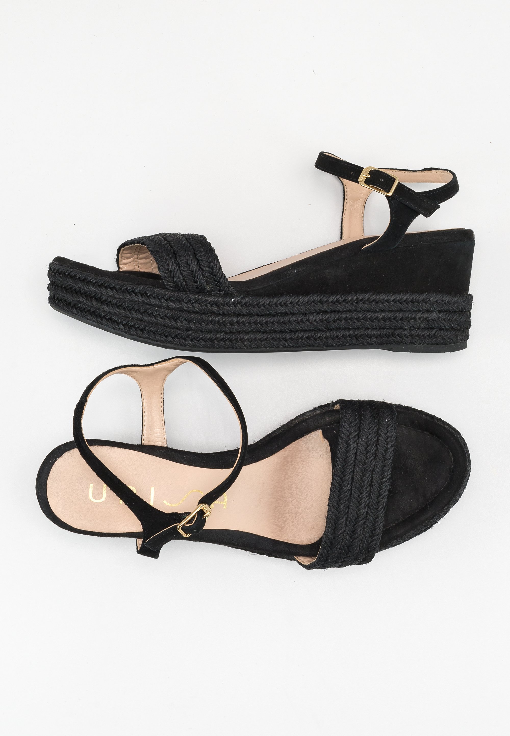 Espadrille Wedge Unisa Black Wedge Sandals Unisa Platform Sandals