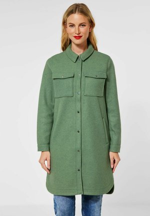OVERSHIRT IN UNIFARBE - Classic coat - grün