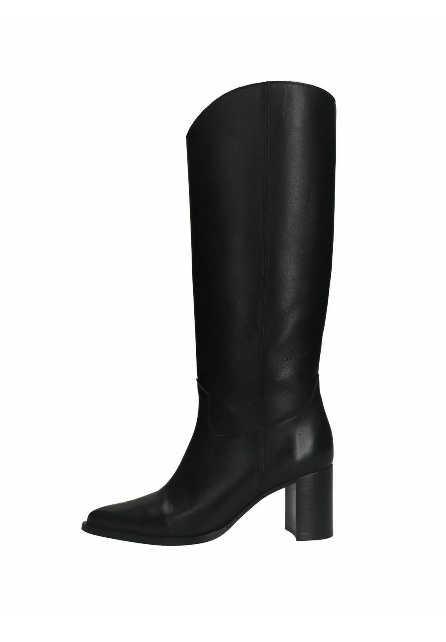 Bottines MANFIELD En Cuir Noir - Taille 36 - Talons Plats - Occasion Très Bon état