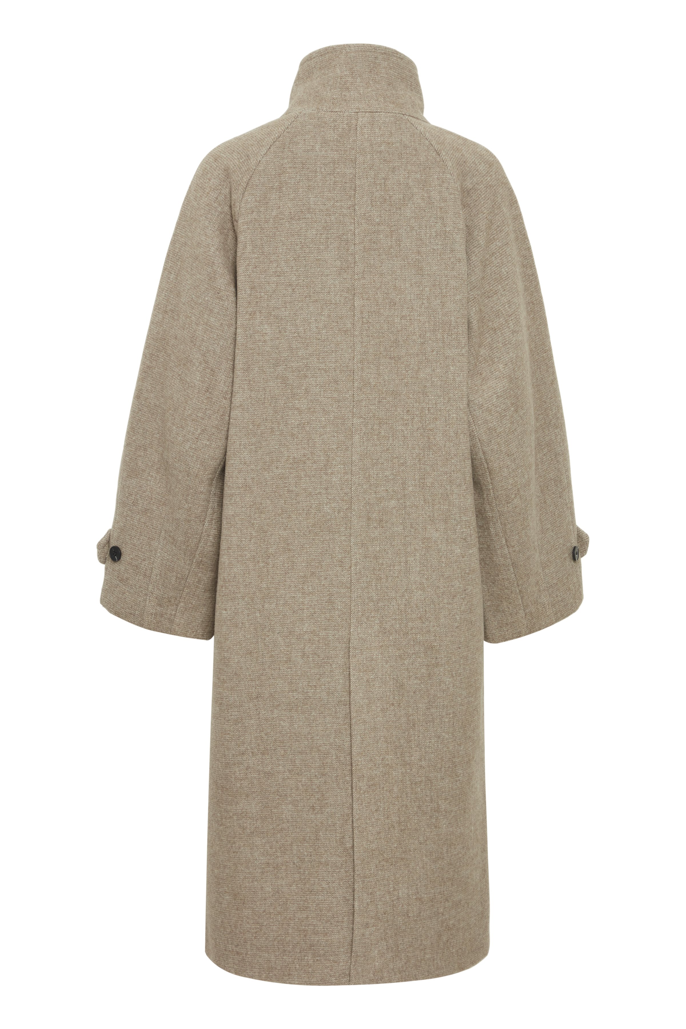 ICHI IHGAZIVA JA - Classic coat - desert taupe melange/taupe