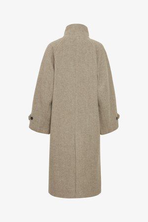 ICHI IHGAZIVA JA - Classic coat - desert taupe melange
