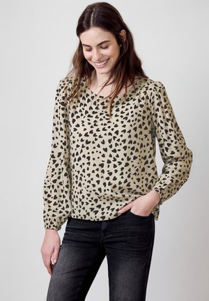 MIT HERZMUSTER - Bluse - beige