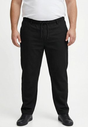 Men Plus Stoffhose - black