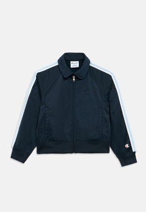 Champion ICONS FULL ZIP LOGO - Cipzáras pulóver - dark blue