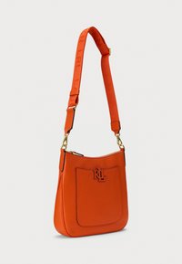 Lauren Ralph Lauren PEBBLED LEATHER LARGE CAMERYN CROSSBODY - Mala a tiracolo - orange