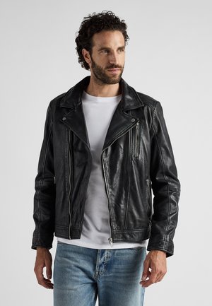 IM BIKERSTIL - Nahkatakki - black