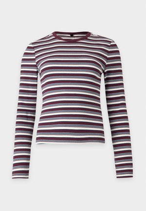 ONLY, ONLVAL O NECK - T-shirt à manches longues - fig/dusty blue/navy blazer