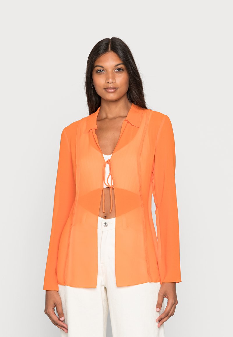 Weekday WILLOW BLOUSE - Blusa - orange bright