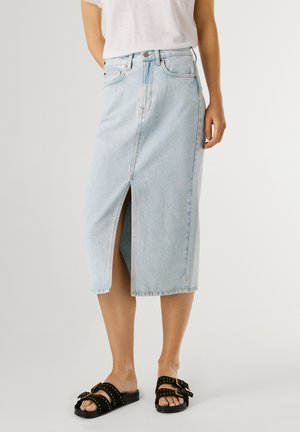 Pepe Jeans MIDI SKIRT NIKITA - Farmerszoknya - denim