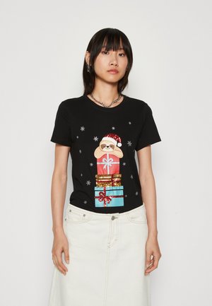 ONLY ONLXMAS LIFE CHRISTMAS  - Camiseta estampada - black