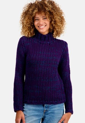Mahogany TOXANE - Strickpullover - deep purple dress blue canard blue