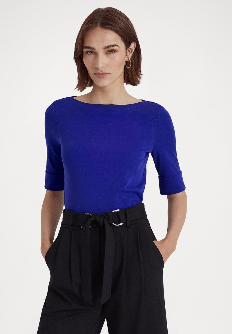 Lauren Ralph Lauren ELBOW SLEEVE Basic Tshirt foster blue/dark