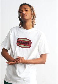 Carhartt WIP PRESS SCRIPT - Camiseta estampada - white