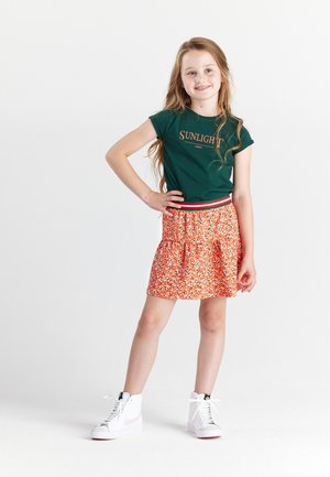 IMKE - A-line skirt - rood/oranje