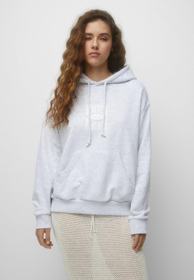 PULL&BEAR Hoodie light grey/lichtgrijs Zalando.nl