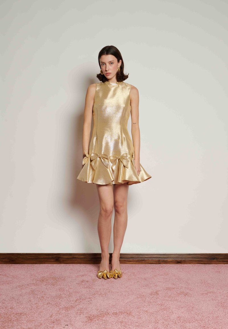 Sister Jane SHIMMY BOW - Vestito elegante - gold-coloured/dorato - Zalando Sister Jane SHIMMY BOW - Vestito elegante - gold-coloured/dorato - Zalando