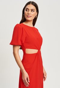 SÁVEL BRIELLA MIDI - Dienas kleita - red