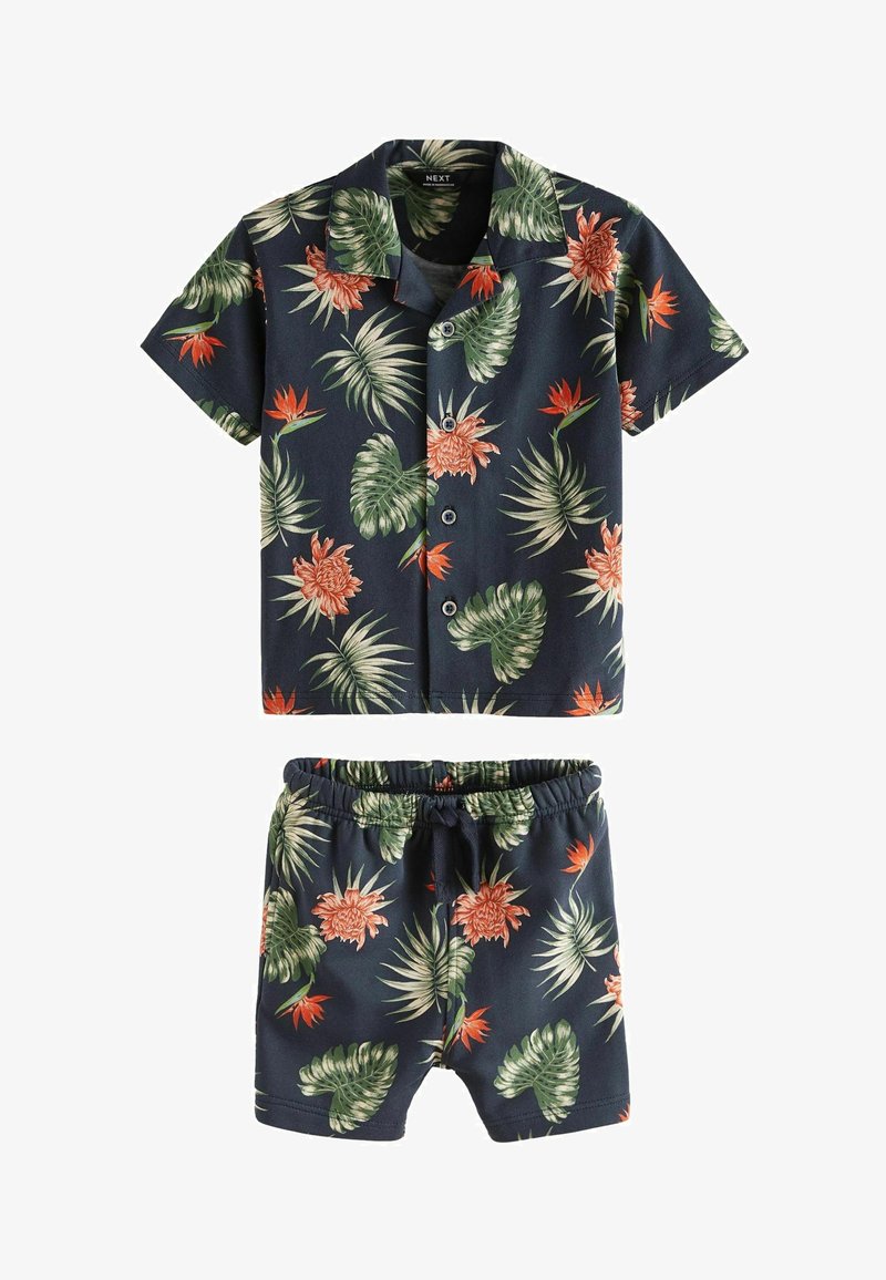 Next SHORT SLEEVE PATTERN SET - REGULAR FIT - Kratke hlače - navy