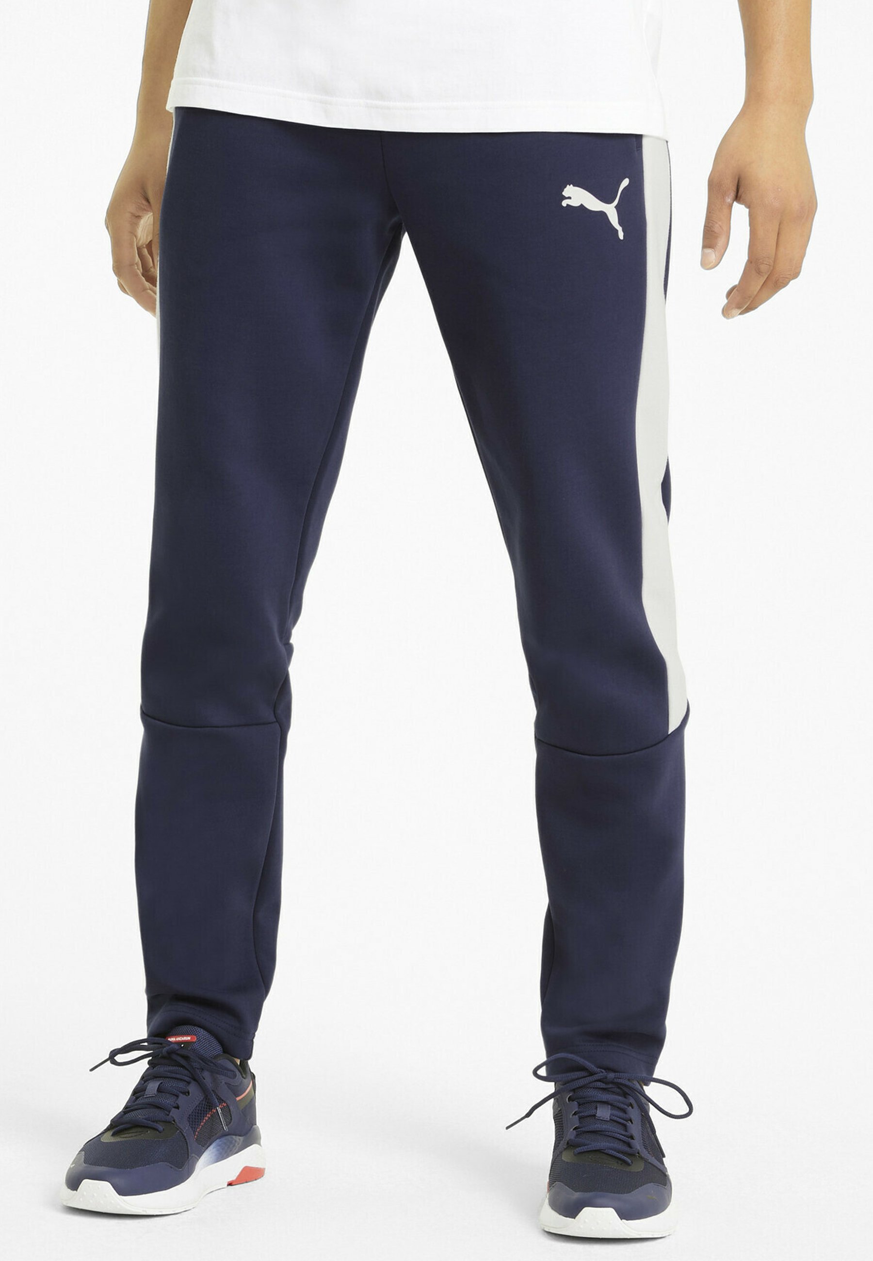 puma tracksuit bottoms blue