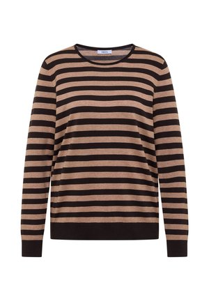 Cecil, PULLOVER MIT RUNDHALS UND STREIFEN - Pullover - truffle brown