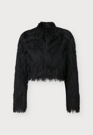 Just Cavalli, CROP FRINGES - Chemisier - black