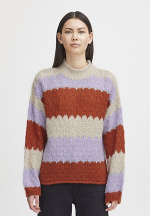 ICHI IHOSANSA LS3 - Strickpullover - rooibos tea