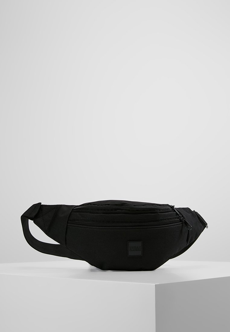 Urban Classics - DOUBLE-ZIP SHOULDER BAG - Torbica za okoli pasu - black, Povečajte