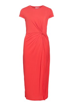 VILA, Midi VIMODALA Short sleeved - Jerseykjole - hibiscus
