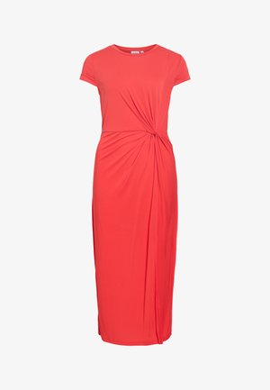 VILA, Midi VIMODALA Short sleeved - Dzsörzéruha - hibiscus