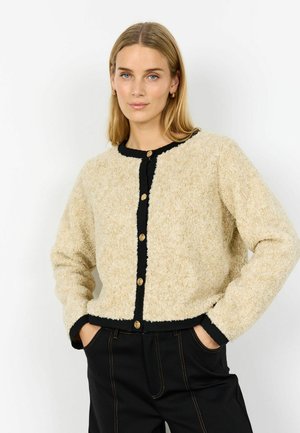 Cardigan - cream melange combi