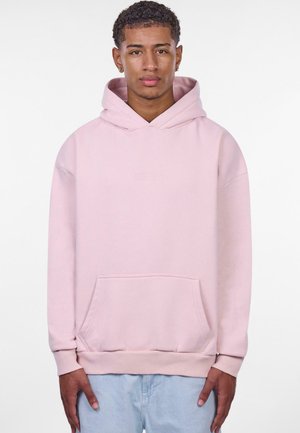 Dropsize MIDDLE LOGO  - Džemperis su gobtuvu - washed pink